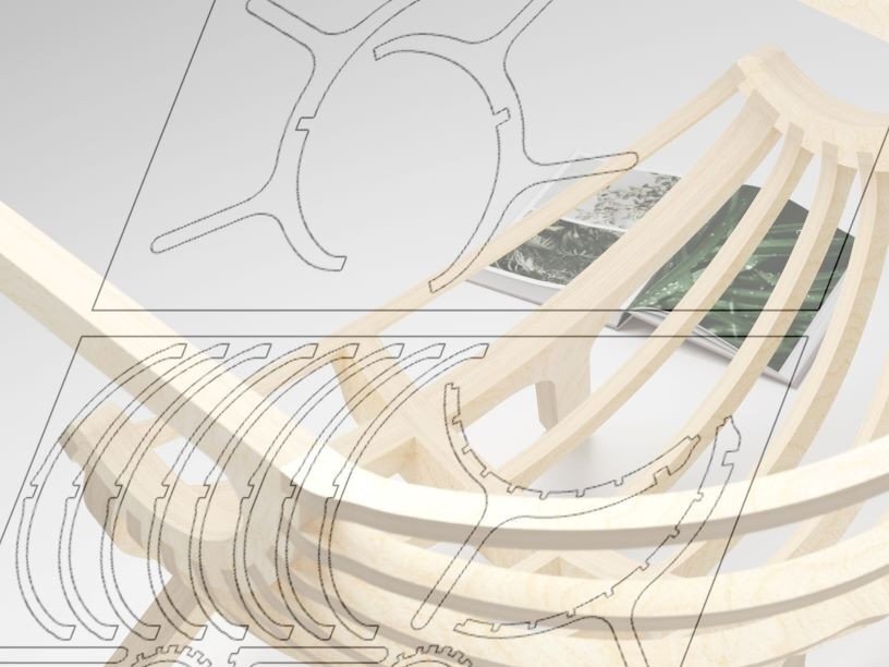 Intra απο ξύλο plywood 3mm-4mm πάχος – Καρέκλα από κόντρα πλακέ Δίασταση  20x20 cm INTRAFABR-33685412