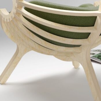 Intra απο ξύλο plywood 3mm-4mm πάχος – Καρέκλα από κόντρα πλακέ Δίασταση  20x20 cm INTRAFABR-33685412 - Image 3