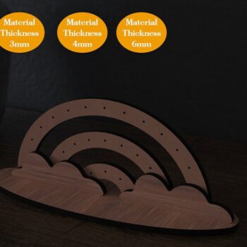 Intra απο ξύλο plywood 3mm-4mm πάχος – Βάση κοσμήματος από κόντρα πλακέ / Οθόνη σκουλαρικιών Δίασταση 20x20 cm INTRAFABR-43068357 - Image 3