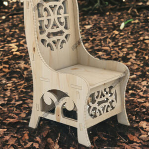 Intra απο ξύλο plywood 3mm-4mm πάχος – Μίνι ντεκόρ καρέκλας από κόντρα πλακέ - διανυσματικά σχέδια Δίασταση 20x20 cm INTRAFABR-92958215