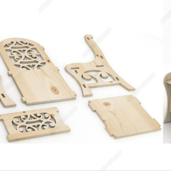 Intra απο ξύλο plywood 3mm-4mm πάχος – Μίνι ντεκόρ καρέκλας από κόντρα πλακέ - διανυσματικά σχέδια Δίασταση 20x20 cm INTRAFABR-92958215 - Image 2