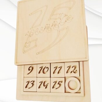 Intra απο ξύλο plywood 3mm-4mm πάχος – Pocket Game 15 Puzzles, Design Δίασταση  40x30 cm INTRAFABR-96664856 - Image 2