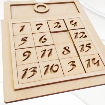 Intra απο ξύλο plywood 3mm-4mm πάχος – Pocket Game 15 Puzzles, Design Δίασταση  40x30 cm INTRAFABR-96664856 - Image 3
