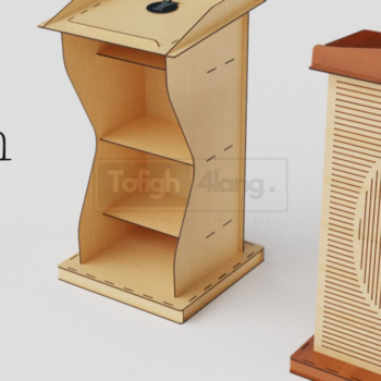 Intra απο ξύλο plywood 3mm-4mm πάχος – Αρχείο κοπής με λέιζερ βάσης εξέδρας | Αρχείο Δίασταση  20x20 cm INTRAFABR-109784134 - Image 2