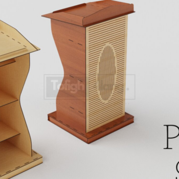 Intra απο ξύλο plywood 3mm-4mm πάχος – Αρχείο κοπής με λέιζερ βάσης εξέδρας | Αρχείο Δίασταση  20x20 cm INTRAFABR-109784134 - Image 3