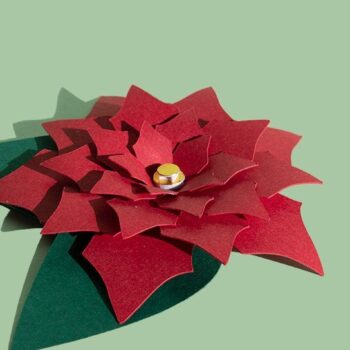 Intra απο ξύλο plywood 3mm-4mm πάχος – Poinsettia Δίασταση  20x20 cm INTRAFABR-41784646 - Image 3