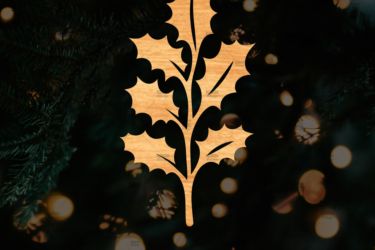 Intra απο ξύλο plywood 3mm-4mm πάχος – Λουλούδι Poinsettia Cut Laser Δίασταση  20x20 cm INTRAFABR-111693162