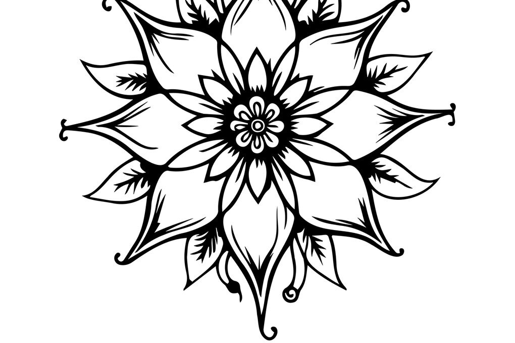 Intra απο ξύλο plywood 3mm-4mm πάχος – Διανυσματικό αρχείο κοπής Poinsettia Δίασταση  20x20 cm INTRAFABR-84625324