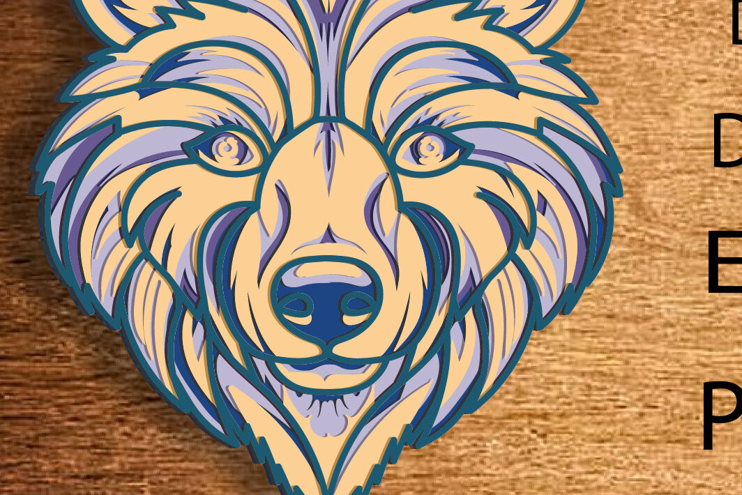 Intra απο ξύλο plywood 3mm-4mm πάχος – Polar Bear 5 Layers - Multi-Layer Δίασταση  20x20 cm INTRAFABR-76629277