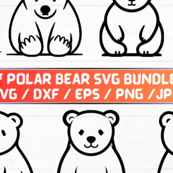 Intra απο ξύλο plywood 3mm-4mm πάχος – Polar Bear, DXF, EPS, JPG, PNG Δίασταση  20x20 cm INTRAFABR-115722454 - Image 1