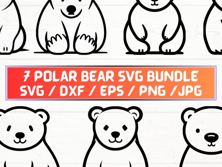 Intra απο ξύλο plywood 3mm-4mm πάχος – Polar Bear, DXF, EPS, JPG, PNG Δίασταση  20x20 cm INTRAFABR-115722454