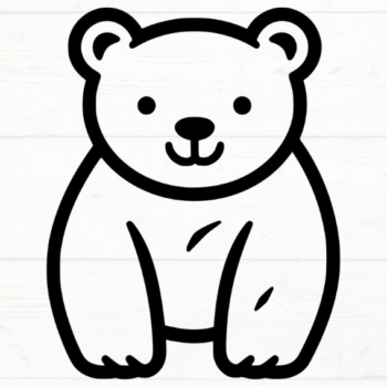 Intra απο ξύλο plywood 3mm-4mm πάχος – Polar Bear, DXF, EPS, JPG, PNG Δίασταση  20x20 cm INTRAFABR-115722454 - Image 5