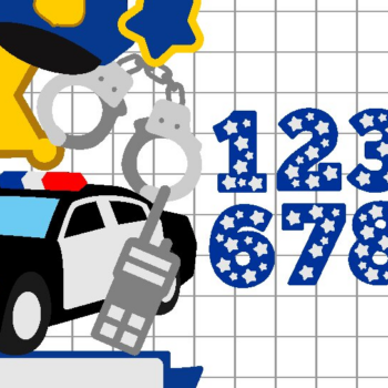 Intra απο ξύλο plywood 3mm-4mm πάχος – Police Cake Topper 3D Δίασταση 20x20 cm INTRAFABR-111690097 - Image 2