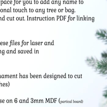 Intra απο ξύλο plywood 3mm-4mm πάχος – Αστυνομικό Χριστουγεννιάτικο Στολίδι Δίασταση 20x20 cm INTRAFABR-106349935 - Image 4
