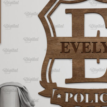 Intra απο ξύλο plywood 3mm-4mm πάχος – Πακέτο κοπής με λέιζερ μονογράμματα ονόματος αστυνομίας Δίασταση  20x20 cm INTRAFABR-97003052 - Image 6