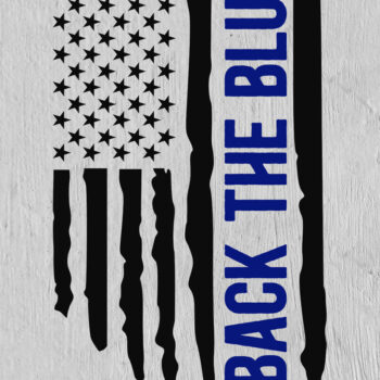 Intra απο ξύλο plywood 3mm-4mm πάχος – Δώρα Αστυνομικού, Αμερικανική Σημαία Δίασταση  20x20 cm INTRAFABR-101322452 - Image 1