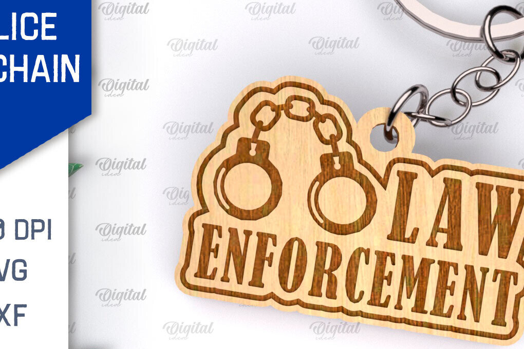 Intra απο ξύλο plywood 3mm-4mm πάχος – Ξύλινο μπρελόκ αστυνομικής κοπής με λέιζερ Δίασταση  5x5 cm INTRAFABR-99551164