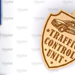 Intra απο ξύλο plywood 3mm-4mm πάχος – Ξύλινο μπρελόκ αστυνομικής κοπής με λέιζερ Δίασταση 5x5 cm INTRAFABR-99551206