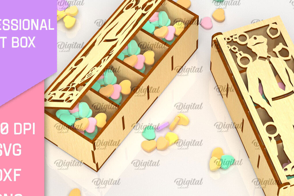 Intra απο ξύλο plywood 3mm-4mm πάχος – Αστυνομικό κουτί δώρου με λέιζερ Δίασταση  20x20 cm INTRAFABR-98268585