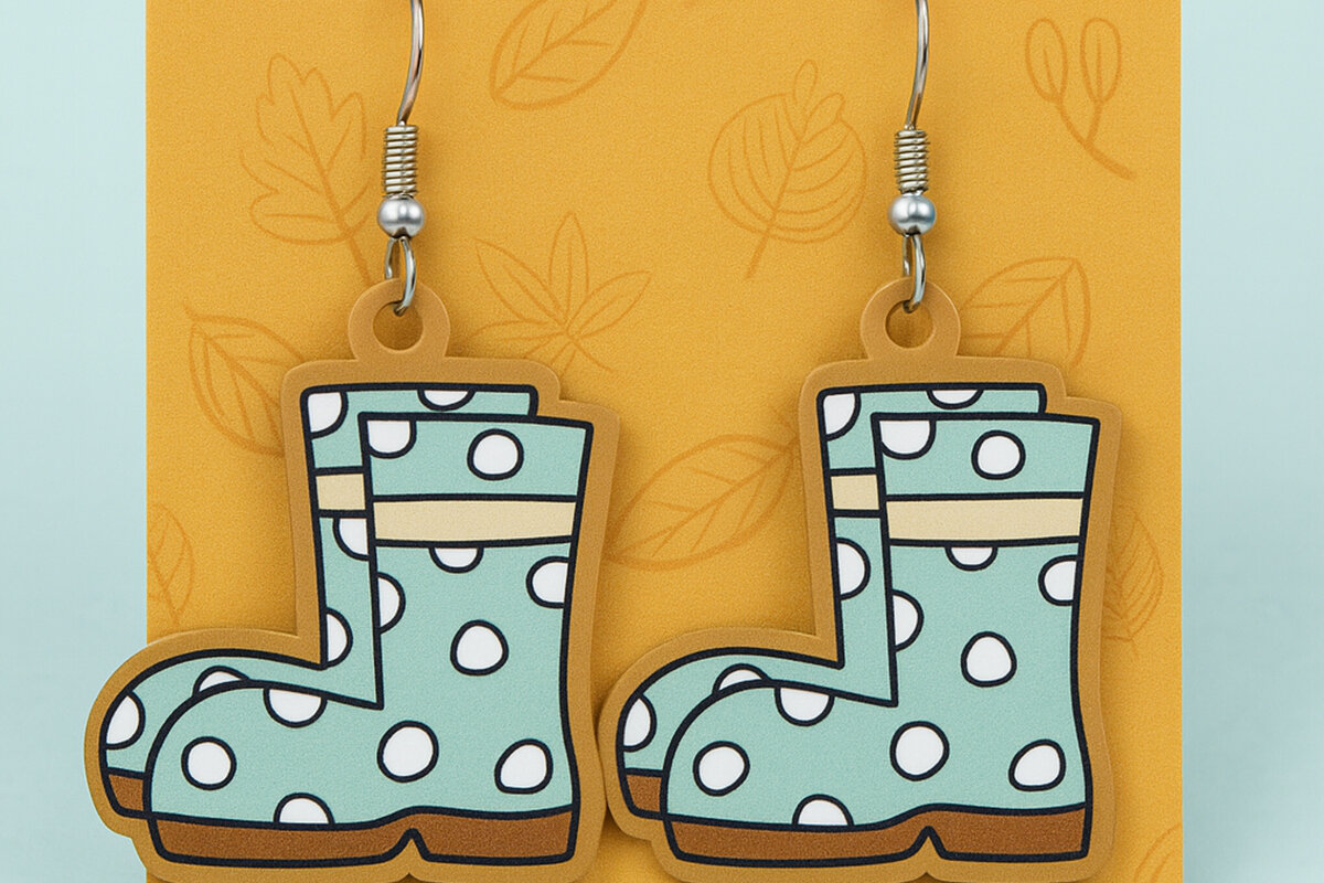 Intra απο ξύλο plywood 3mm-4mm πάχος – Πουά Σκουλαρίκια Δίασταση  5x5 cm INTRAFABR-125298130