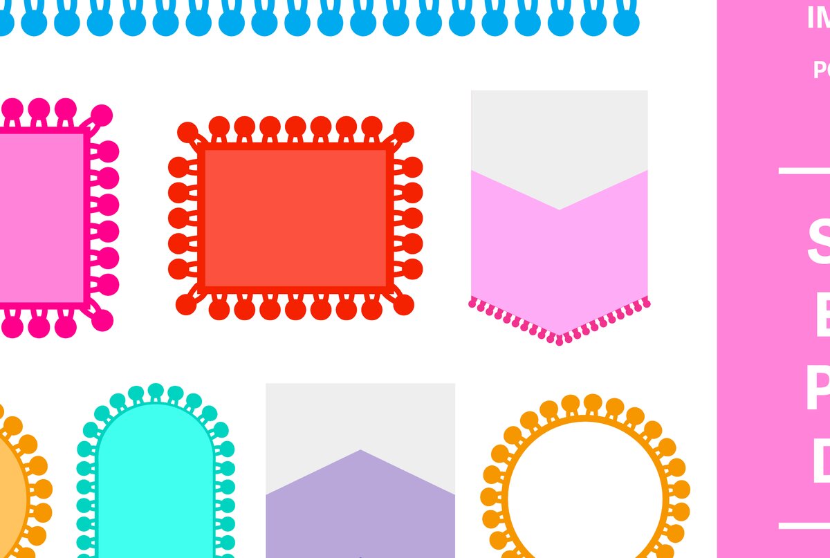 Intra απο ξύλο plywood 3mm-4mm πάχος – Πακέτο Pompom Trim Δίασταση  20x20 cm INTRAFABR-108740759