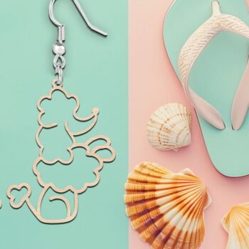 Intra απο ξύλο plywood 3mm-4mm πάχος – Αρχείο κοπής με λέιζερ σκουλαρίκια σκυλάκου κανίς Δίασταση  5x5 cm INTRAFABR-118954624 - Image 4