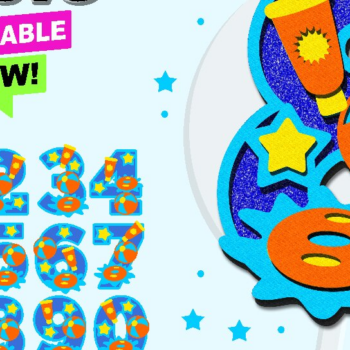 Intra απο ξύλο plywood 3mm-4mm πάχος – Pool Party Numbers 3D Δίασταση  20x20 cm INTRAFABR-77257380 - Image 1