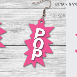 Intra απο ξύλο plywood 3mm-4mm πάχος – Pop σκουλαρίκια Δίασταση 5x5 cm INTRAFABR-112070680