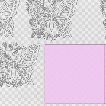 Intra απο ξύλο plywood 3mm-4mm πάχος – Pop Up Floral Butterfly Mothers Day Δίασταση 20x20 cm INTRAFABR-11252527 - Image 6