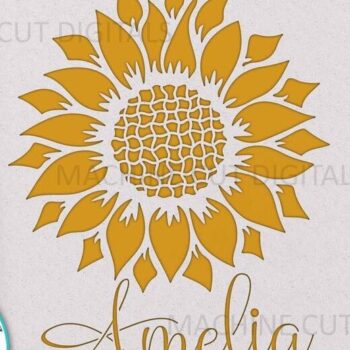 Intra απο ξύλο plywood 3mm-4mm πάχος – Αναδυόμενη κάρτα γενεθλίων Sunflower Δίασταση  20x20 cm INTRAFABR-18991114 - Image 2