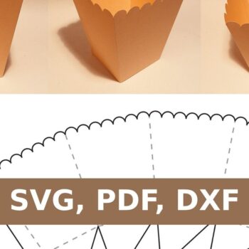 Intra απο ξύλο plywood 3mm-4mm πάχος – Κουτί ποπ κορν Δίασταση  20x20 cm INTRAFABR-33151927 - Image 1