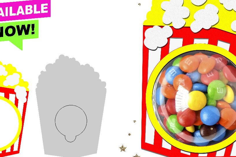 Intra απο ξύλο plywood 3mm-4mm πάχος – Θήκη για ζαχαρωτά ποπ κορν Δίασταση  20x20 cm INTRAFABR-99495262