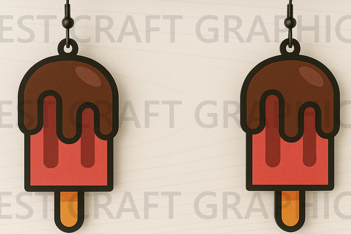 Intra απο ξύλο plywood 3mm-4mm πάχος – Σκουλαρίκια Popsicle Δίασταση  5x5 cm INTRAFABR-123127278