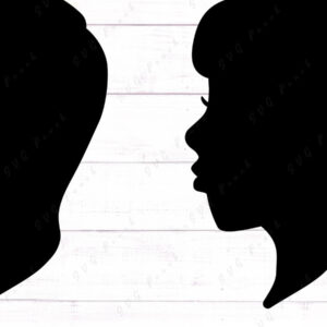 Intra απο ξύλο plywood 3mm-4mm πάχος – Πορτρέτο, Ανδρική και Γυναικεία Σιλουέτα Δίασταση 20x20 cm INTRAFABR-117735462