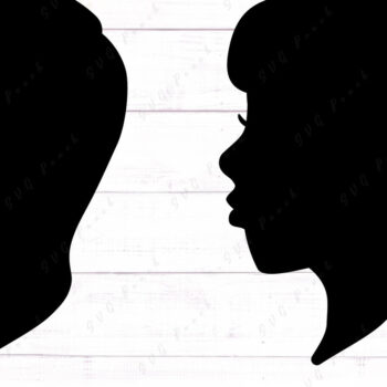 Intra απο ξύλο plywood 3mm-4mm πάχος – Πορτρέτο, Ανδρική και Γυναικεία Σιλουέτα Δίασταση  20x20 cm INTRAFABR-117735462 - Image 1