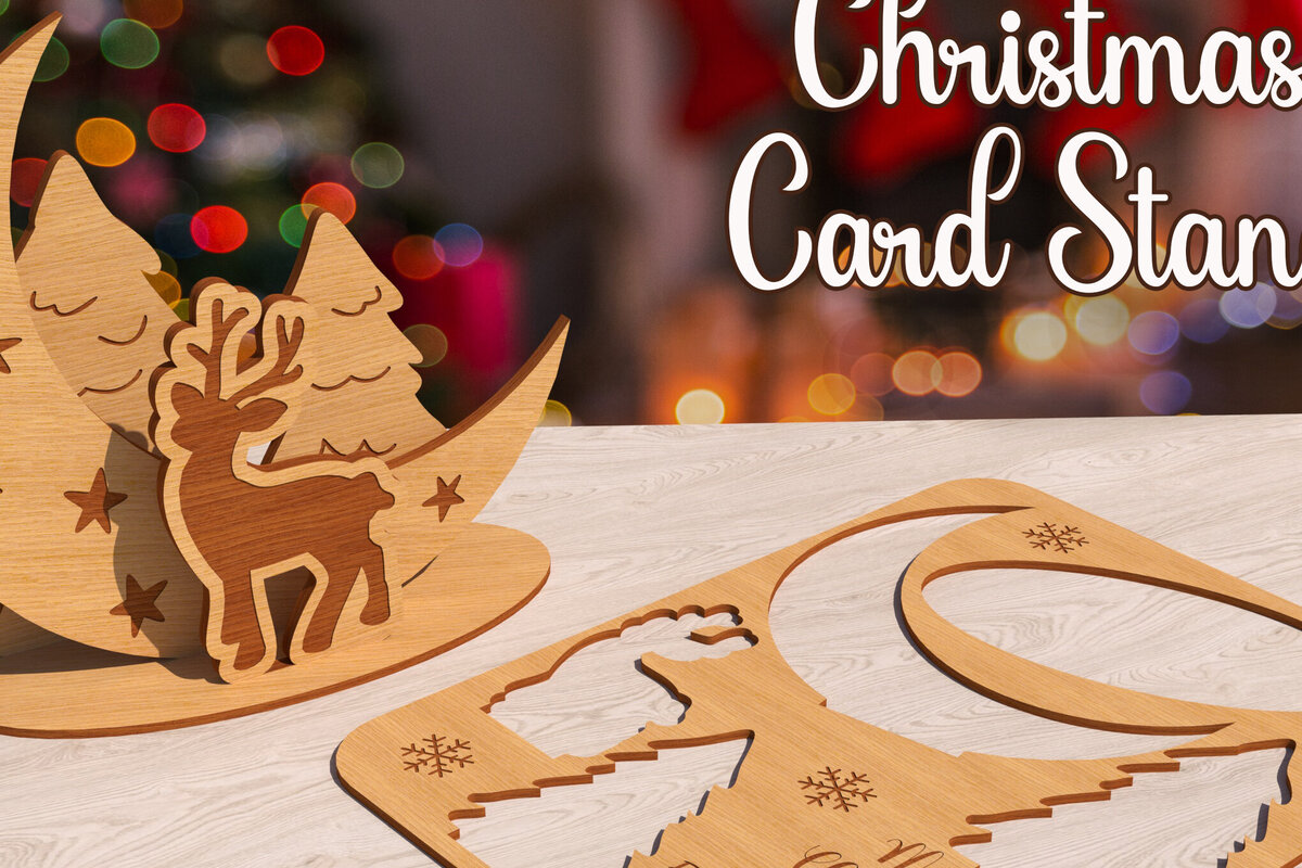 Intra απο ξύλο plywood 3mm-4mm πάχος – Καρτ ποστάλ Χριστουγεννιάτικη βάση Κάρτας με λέιζερ Δίασταση  20x20 cm INTRAFABR-79520516