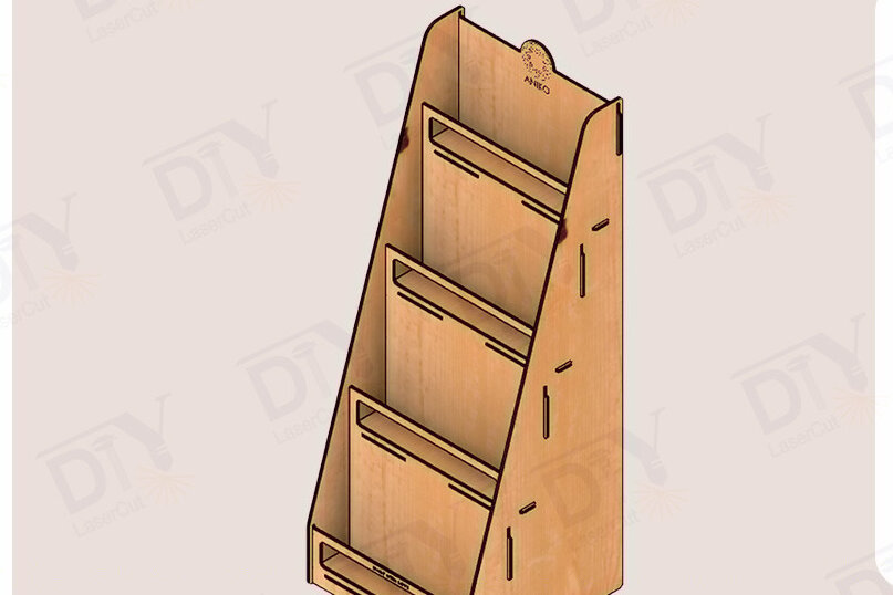 Intra απο ξύλο plywood 3mm-4mm πάχος – Ράφια λιανικής καρτ ποστάλ Αρχείο κοπής με λέιζερ Δίασταση  20x20 cm INTRAFABR-119530506