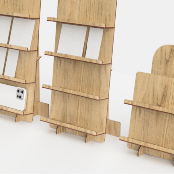 Intra απο ξύλο plywood 3mm-4mm πάχος – Σταντ καρτ ποστάλ | Αρχεία κοπής με λέιζερ Δίασταση  20x20 cm INTRAFABR-117189765 - Image 1