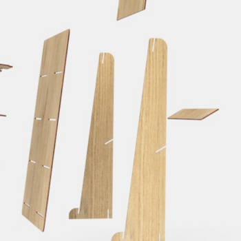 Intra απο ξύλο plywood 3mm-4mm πάχος – Σταντ καρτ ποστάλ | Αρχεία κοπής με λέιζερ Δίασταση  20x20 cm INTRAFABR-117189765 - Image 3