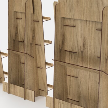 Intra απο ξύλο plywood 3mm-4mm πάχος – Σταντ καρτ ποστάλ | Αρχεία κοπής με λέιζερ Δίασταση  20x20 cm INTRAFABR-117189765 - Image 6