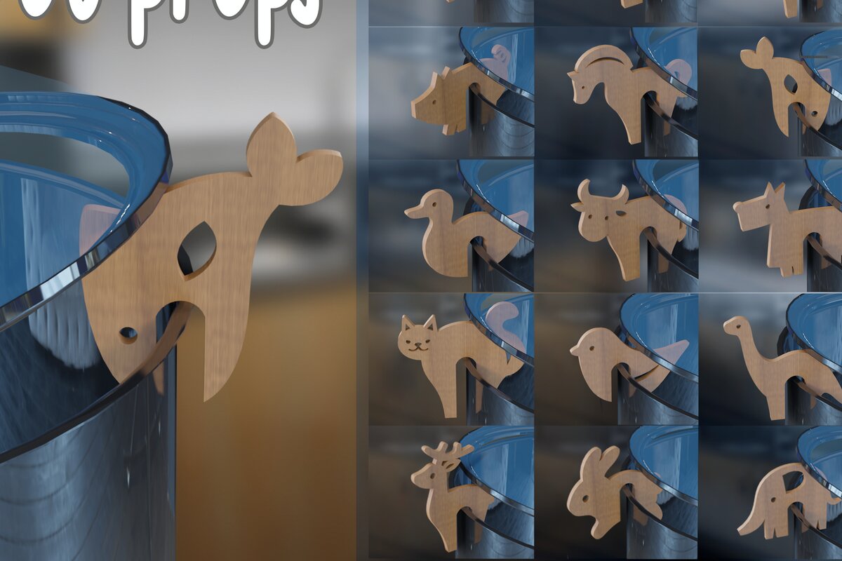 Intra απο ξύλο plywood 3mm-4mm πάχος – Πακέτο Pot Guard 3D κουζίνα Δίασταση  20x20 cm INTRAFABR-79137902