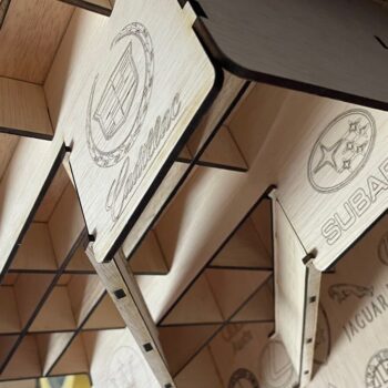 Intra απο ξύλο plywood 3mm-4mm πάχος – Πρακτικό Γκαράζ για Μικρά Αυτοκίνητα 4mm Δίασταση  20x20 cm INTRAFABR-71695283 - Image 5