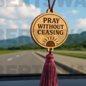 Intra απο ξύλο plywood 3mm-4mm πάχος – Προσευχή χωρίς διακοπή – Γούρι αυτοκινήτου Δίασταση 20x20 cm INTRAFABR-124433627