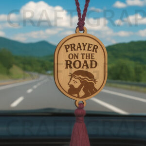 Intra απο ξύλο plywood 3mm-4mm πάχος – Προσευχή στην οδική κρεμάστρα αυτοκινήτου Δίασταση 20x20 cm INTRAFABR-124432931