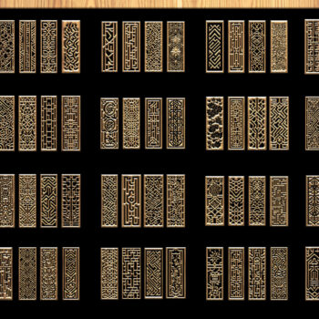 Intra απο ξύλο plywood 3mm-4mm πάχος – Σετ κοπής με λέιζερ ακριβείας Δίασταση 20x20 cm INTRAFABR-118187794 - Image 1