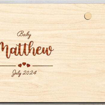 Intra απο ξύλο plywood 3mm-4mm πάχος – Ανακοίνωση εγκυμοσύνης Παππούδες και γιαγιάδες Δίασταση  20x20 cm INTRAFABR-97024622 - Image 3