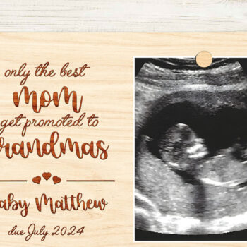 Intra απο ξύλο plywood 3mm-4mm πάχος – Ανακοίνωση εγκυμοσύνης Παππούδες και γιαγιάδες Δίασταση  20x20 cm INTRAFABR-97024290 - Image 2