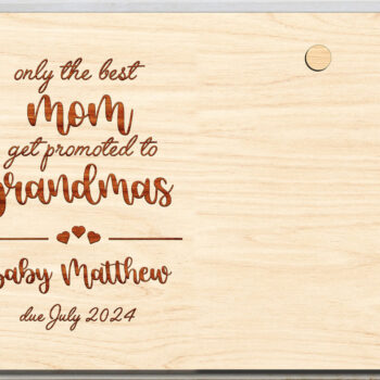 Intra απο ξύλο plywood 3mm-4mm πάχος – Ανακοίνωση εγκυμοσύνης Παππούδες και γιαγιάδες Δίασταση  20x20 cm INTRAFABR-97024290 - Image 3