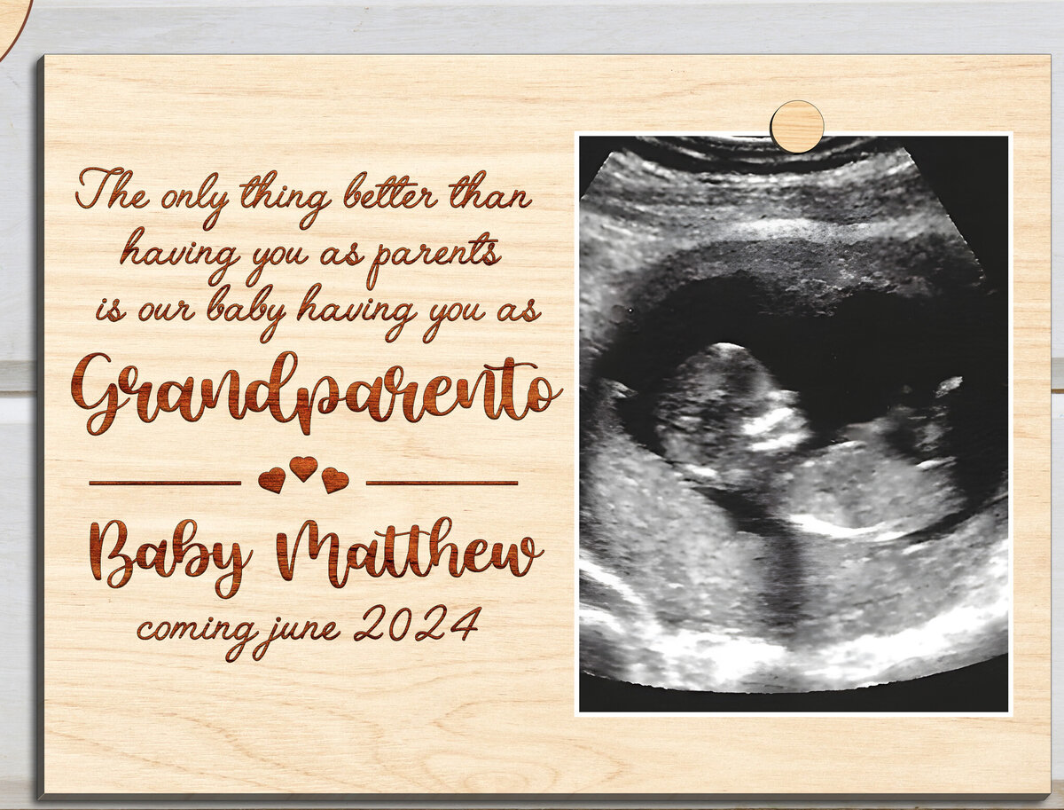 Intra απο ξύλο plywood 3mm-4mm πάχος – Ανακοίνωση Εγκυμοσύνης προς Γονείς Δίασταση  20x20 cm INTRAFABR-97022366