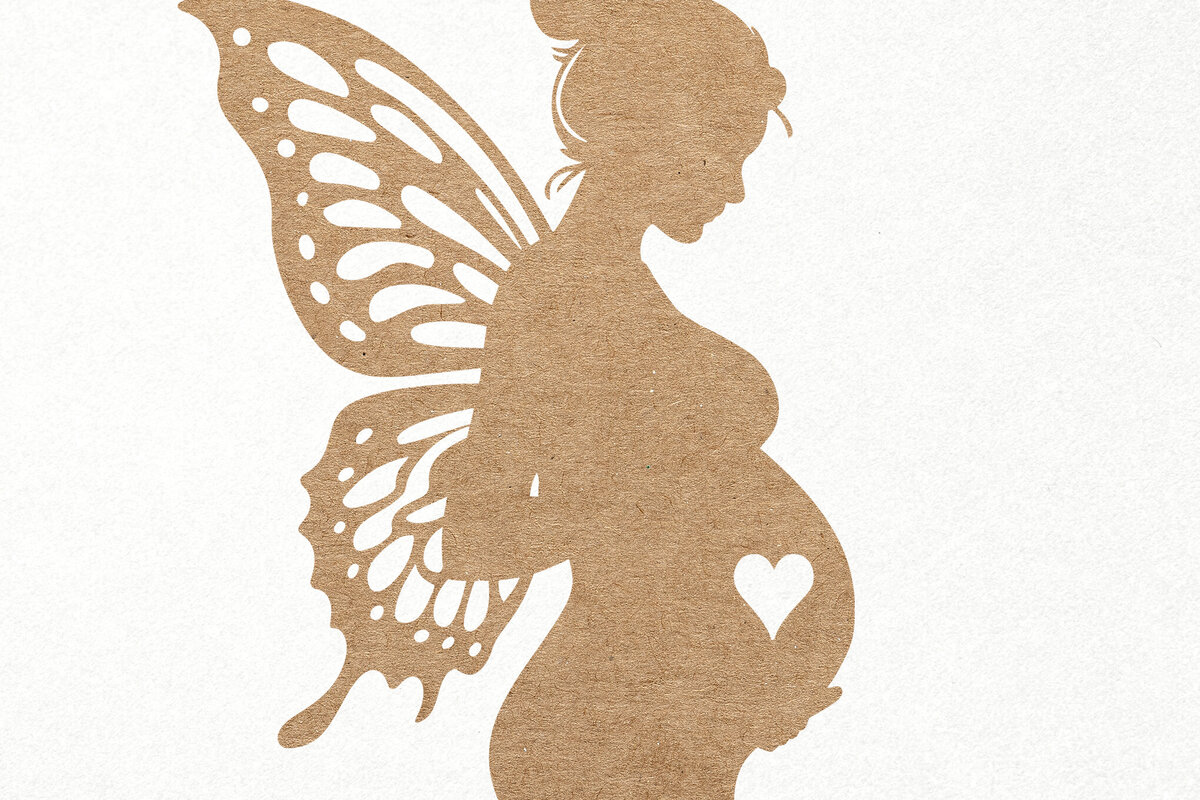 Intra απο ξύλο plywood 3mm-4mm πάχος – Εγκυμοσύνη, Σιλουέτα έγκυων γυναικών Δίασταση  20x20 cm INTRAFABR-104082103